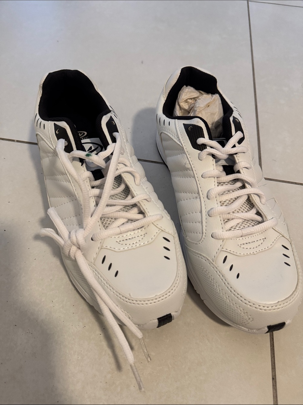 Avia White Sneakers with Black Interior Trim